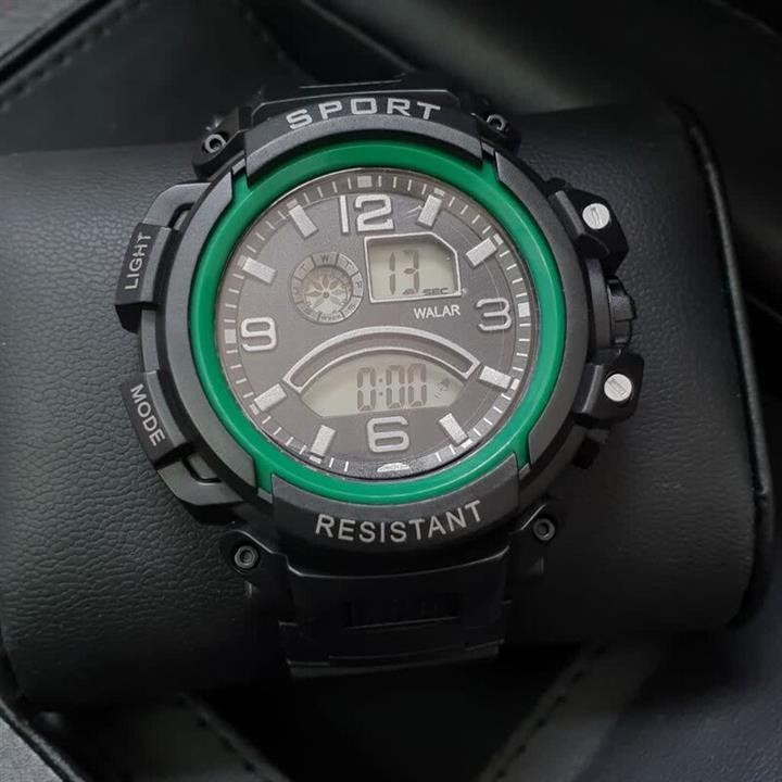 ساعت مچی طرح جی شاک دورقاب سبزg shock